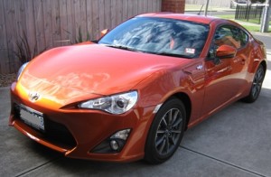 Orange Toyota 86