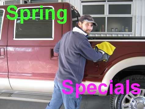 Spring Special and Justin at work.